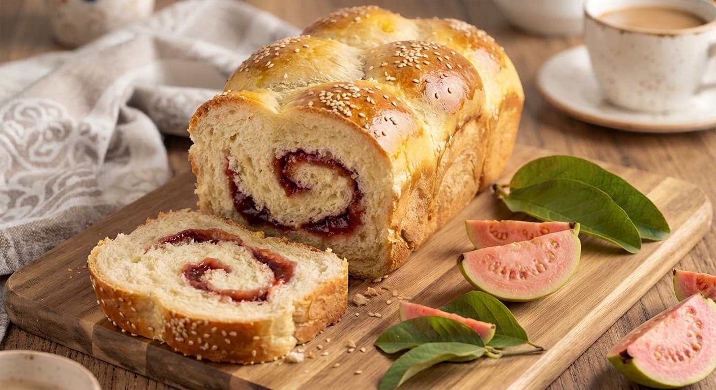 Pan de leche y guayaba