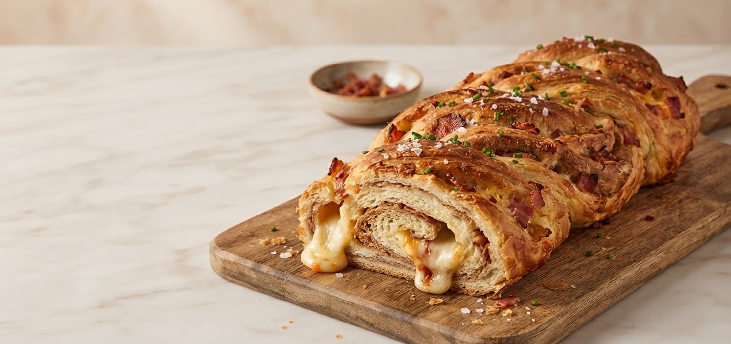 Pan de queso y tocineta