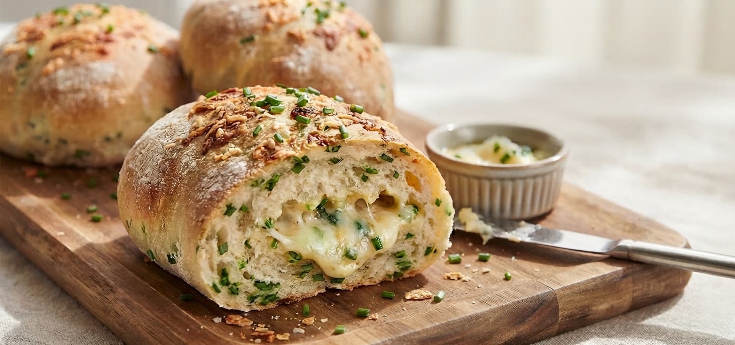 Roles de queso y cebollín