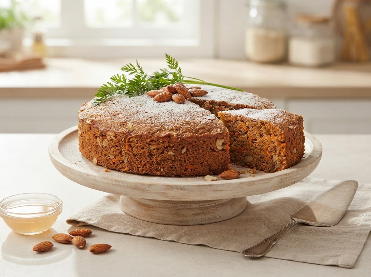 Torta de zanahoria y almendras